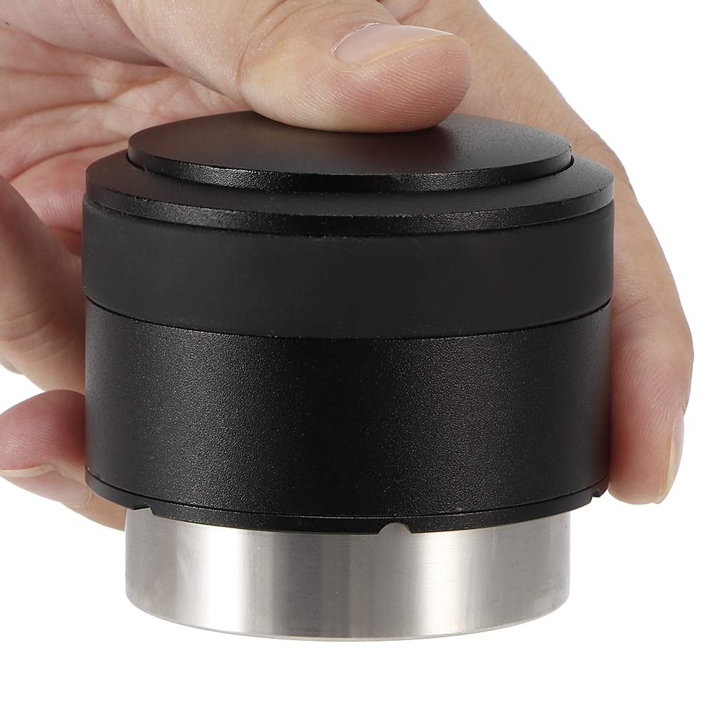 51 mm Edelstahl -Kaffee -Manipulations -Vertriebsabteiler -Tool, schwarzes Kaffeezubehör für Home Cafe Office, Lebensmittelqualitätsmaterial, einfach für bessere