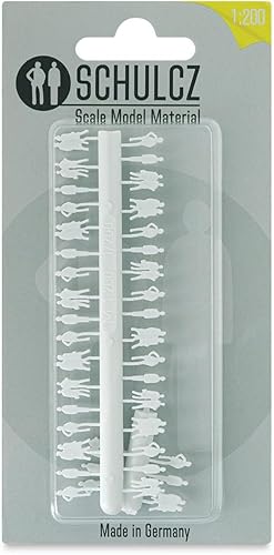 Schulcz - Figuras de modelo a escala - Silueta, paquete de 40, 1200, 116 pulgadas