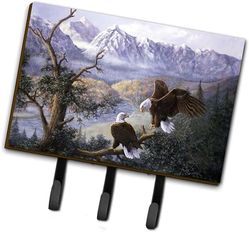 Caroline's Treasures BDBA0153TH68 Eagles by Daphne Baxter - Correa o soporte para llaves, ganchos de pared, ganchos para llaves, soporte para colgar