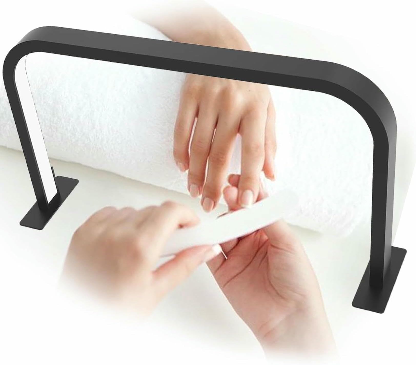Lampada per Unghie a Mezzaluna da scrivania, Lampada per Unghie da 45 W con luminosità Regolabile, Lampada da scrivania per Manicure, Extension per Ciglia, Tatuaggi