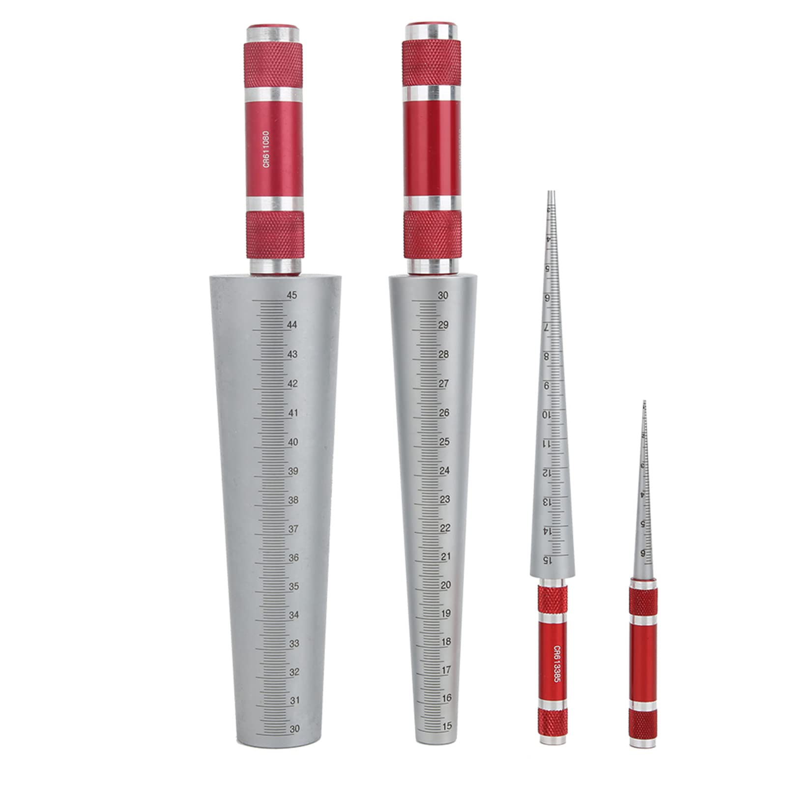 Strumento di Misurazione del Diametro Interno Conico in Acciaio Inossidabile Righello Conico assortimento di calibri conici per saldatura, test di saldatura, calibro conico, gap 1-6,5 mm