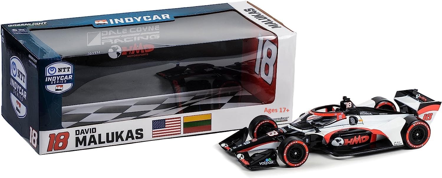 Amazon.com: Dallara IndyCar #18 David Malukas HMD Trucking Dale