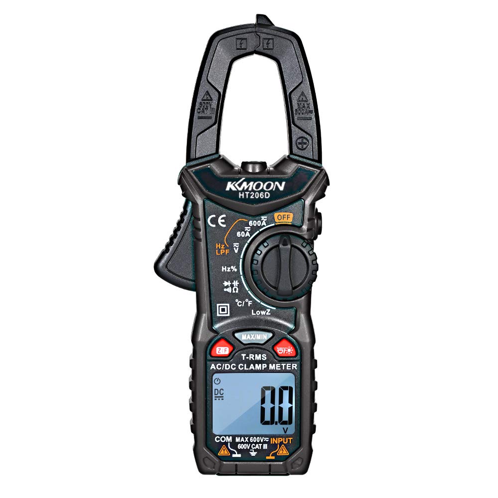 Digital Clamp Meter Multimeter, AC DC Voltage Diode Continuity Tester Lcd Display 3d Rendering Isolated On White Background 2wjh3k7