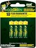 Go Green AAA Alkaline Battery 4-Pack