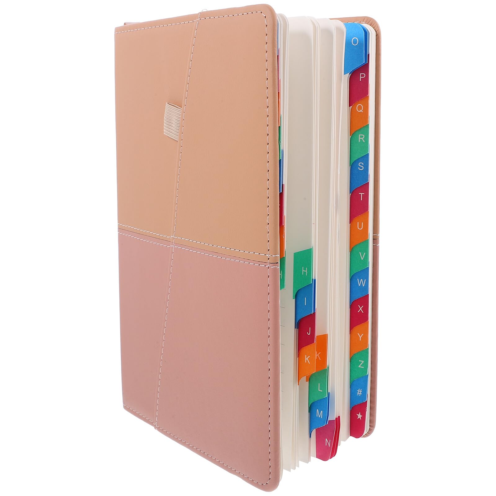 Carnet D'adresses A5 à Onglets Alphabétiques en Pu et Papier