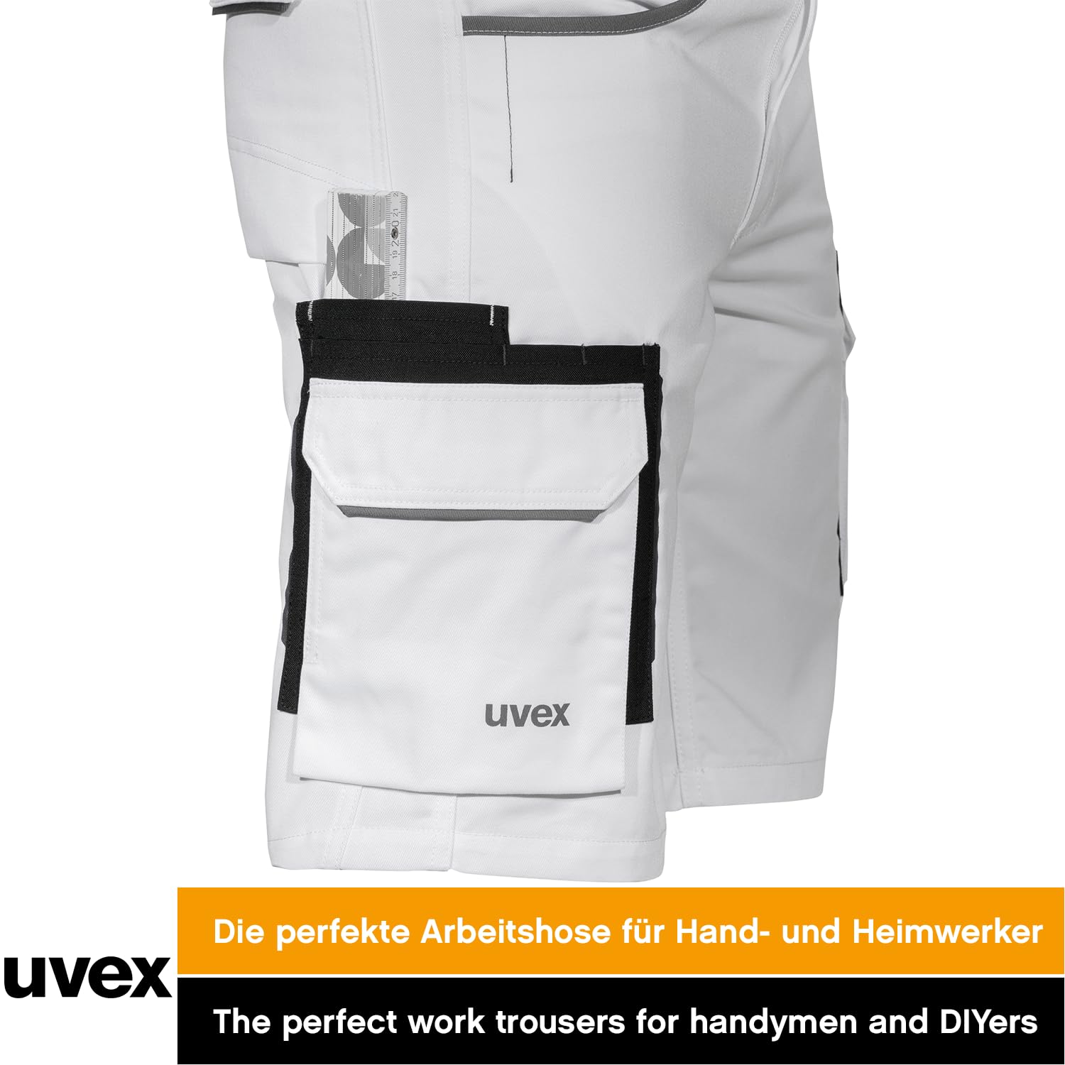 Uvex Tune-Up Pantalones Cortos de Trabajo | Pantalón Cargo | Bermudas con Multi - Bolsillos | Shorts Laboral | Grises - Negros - Azules - Verde
