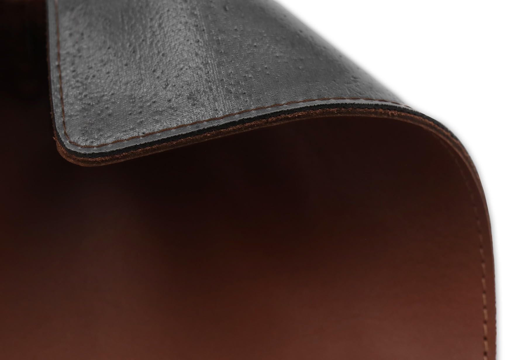 Schreibtischunterlage Nappaleder - 80 x 40 cm – Handfertigung (Kastanie)