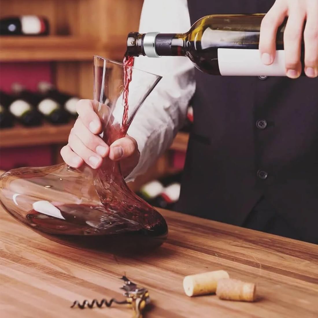 10 Stücke Edelstahl Rotwein Tropf Stop, Stop Ring Weinflasche, Tropfring Edelstahlwein, Kann in Bars, Restaurants und Häusern Verwendet Werden