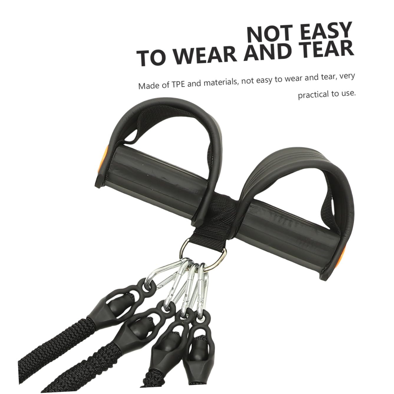 Ciieeo Fascia Elastica di Resistenza per Fitness Pedale Corda di Tensione Multifunzionale per Allenamento Gambe Braccia e Addominali Attrezzatura Portatile per Esercizi a Casa e
