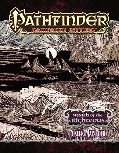 Wrath of the Righteous Poster Map Folio Pathfinder illustrations cartographiques collector