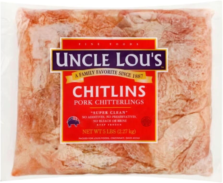 Uncle Lou's Super Clean Pork Chitlins, 5lb (1)
