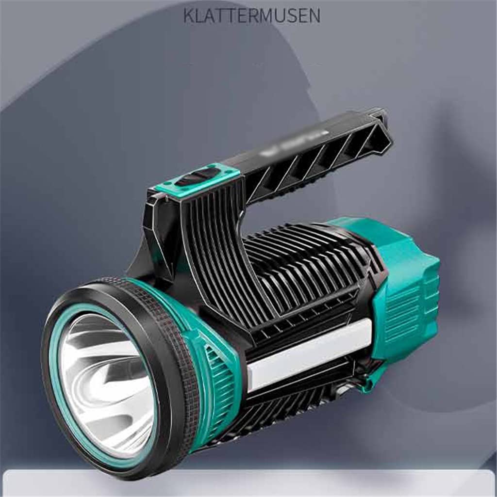 Lampe de Poche d'Urgence Lumière Forte Rechargeable Extérieur Super Lumineux Multifonction Durable Longue Durée de Vie de la Batterie Projecteur (Couleur : A Taille : 23 * 12 * 16cm) (Couleur : A, Tai