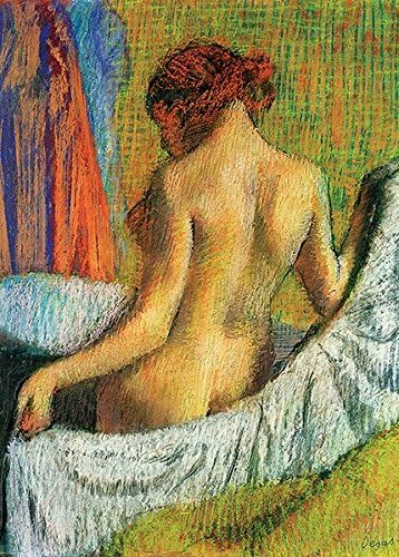 Gift set, Edgar Degas "After the bath" Puzzle/Jigsaw 500 elements by Trefl with poster