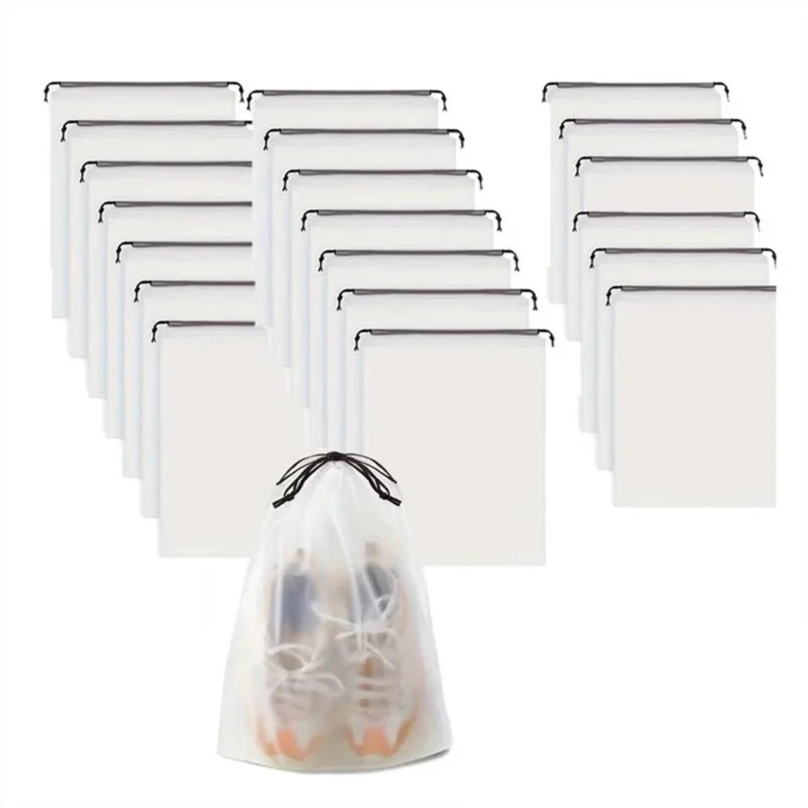 50PCS Tragbare Schuh Lagerung Tasche Geliefert for Kleinigkeiten Reise Make-Up wasserdichte Transparente Kunststoff Für Reisen