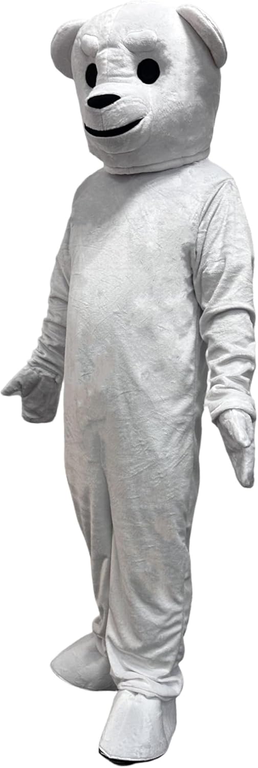 To.beone Polar Bear Mascot Costume White Bear Character Fancy Dress Ted Outfit Adult