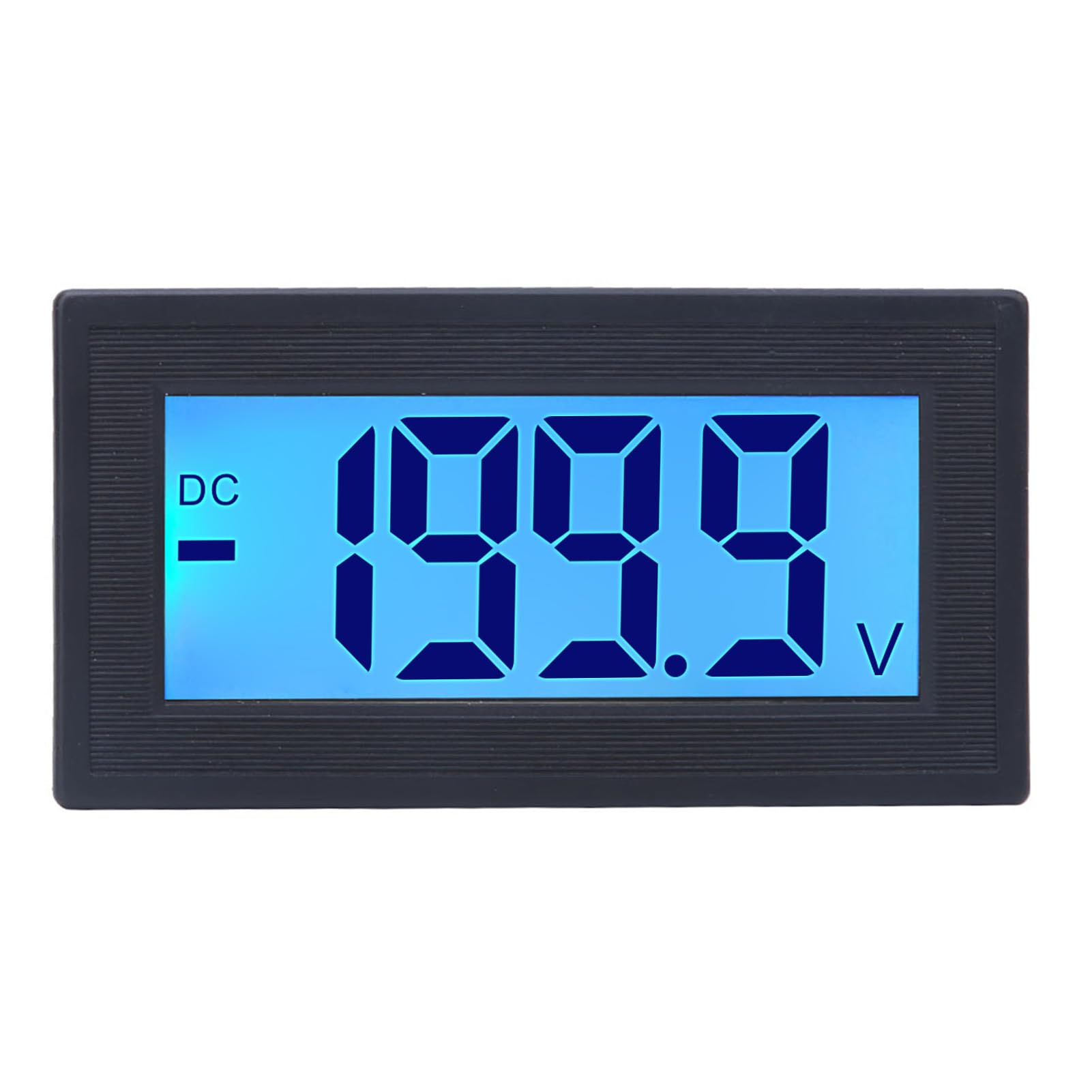 Aramox LCD-Voltmeter, DC Digitalspannung Messgerät mit Blauer Hintergrundbeleuchtung, Tester Mess Monitor AC100-240V YB5135 DB, Starke Anti-Interferenz, Gute Leistung, 7 Verschiedene Verschiedene