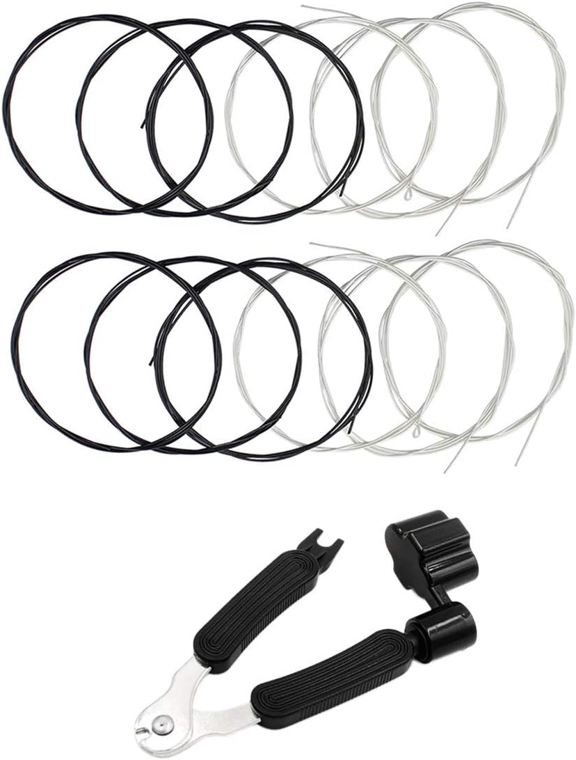 JYsun Black Nylon Classical Guitar Strings 2 full sets and