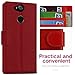 Leather Wallet Phone Case for Sony Xperia XA2 Ultra, IDOOLS Folding Flip Cases Protective Cover Strong Magnetic Closure Protector with Card Slots Kickstand (Red, 6.0”)
