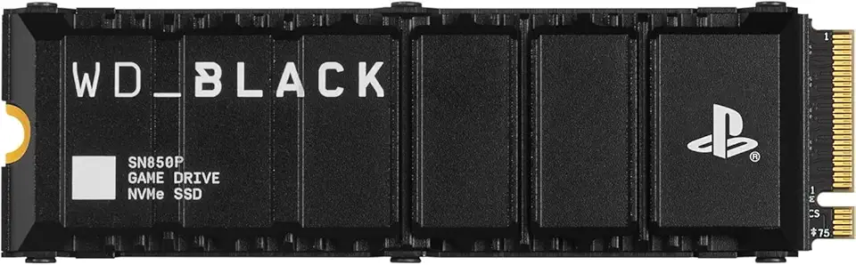 WD_BLACK 8TB SN850P NVMe M.2 SSD oficialmente licenciado expansão de armazenamento para consoles PS5, até 7200 MB/s, com dissipador de calor - WDBBYV0080BNC-WRSN