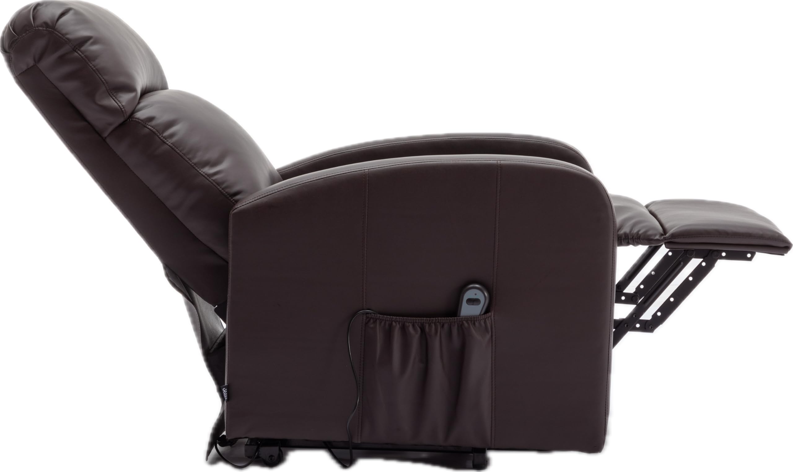 Astan Hogar Sillón Relax Con Función Auto-Ayuda (Levanta Personas), Reclinación Eléctrica, Tapizado en PU Anti-Cuarteo, Modelo Premium AH-AR30620CH