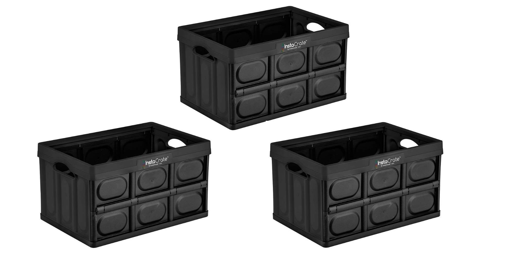 Amazon.com - GreenMade Instacrate, Black/Black 12 Gal, 3 Pack.