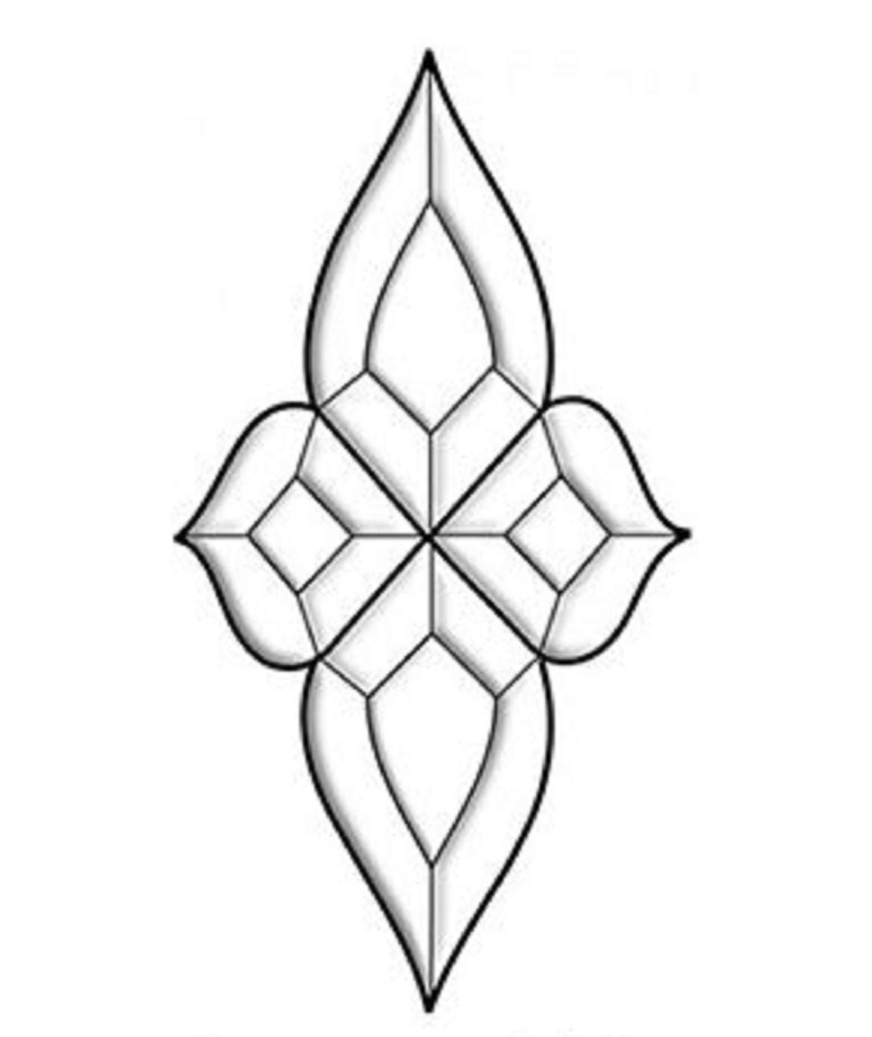 Stained Glass Supplies Small 4" x 7-3/4" Bevel Cluster EC356-image-27