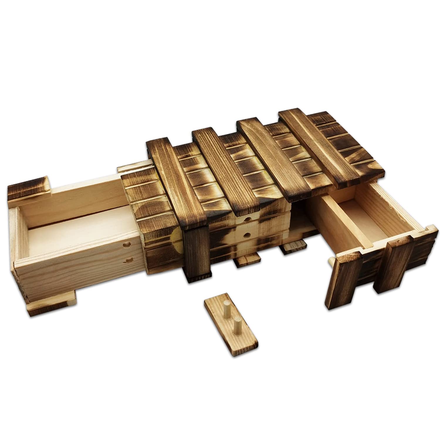 1pcs magische Geschenkbox aus Holz, Geschenkverpackung, Puzzle-Box, Puzzle-Spiel,zum Aufbewahren von Schmuck, Geschenkgutschein,Hochzeit Geburtstagsgeschenk