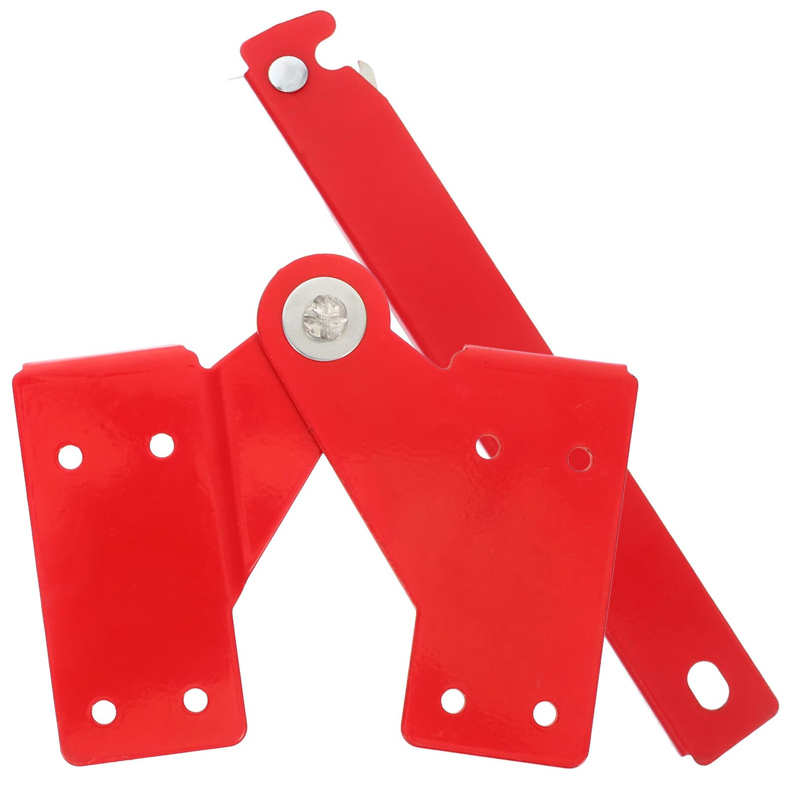 Bisagra Metálica para Escaleras de Ático de Aluminio Coner de Junta Plegable Reforzado Bisagra Gr Roja Tornillos y Varilla Accesorios para Escaleras Pequeñas y Plegables