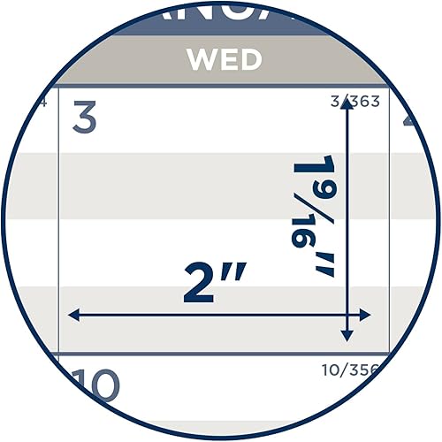 Miniatura 5 de AT-A-GLANCE Calendario de pared mensual vertical multihorario 2024, 15 x 12 pulgadas, de enero a diciembre de 2024, PM22MS28