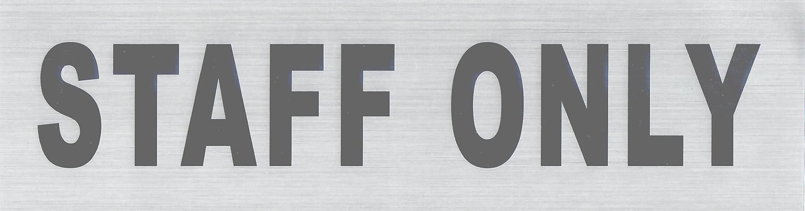 Staff Only Sign Sticker 26 cm L x 7 cm H