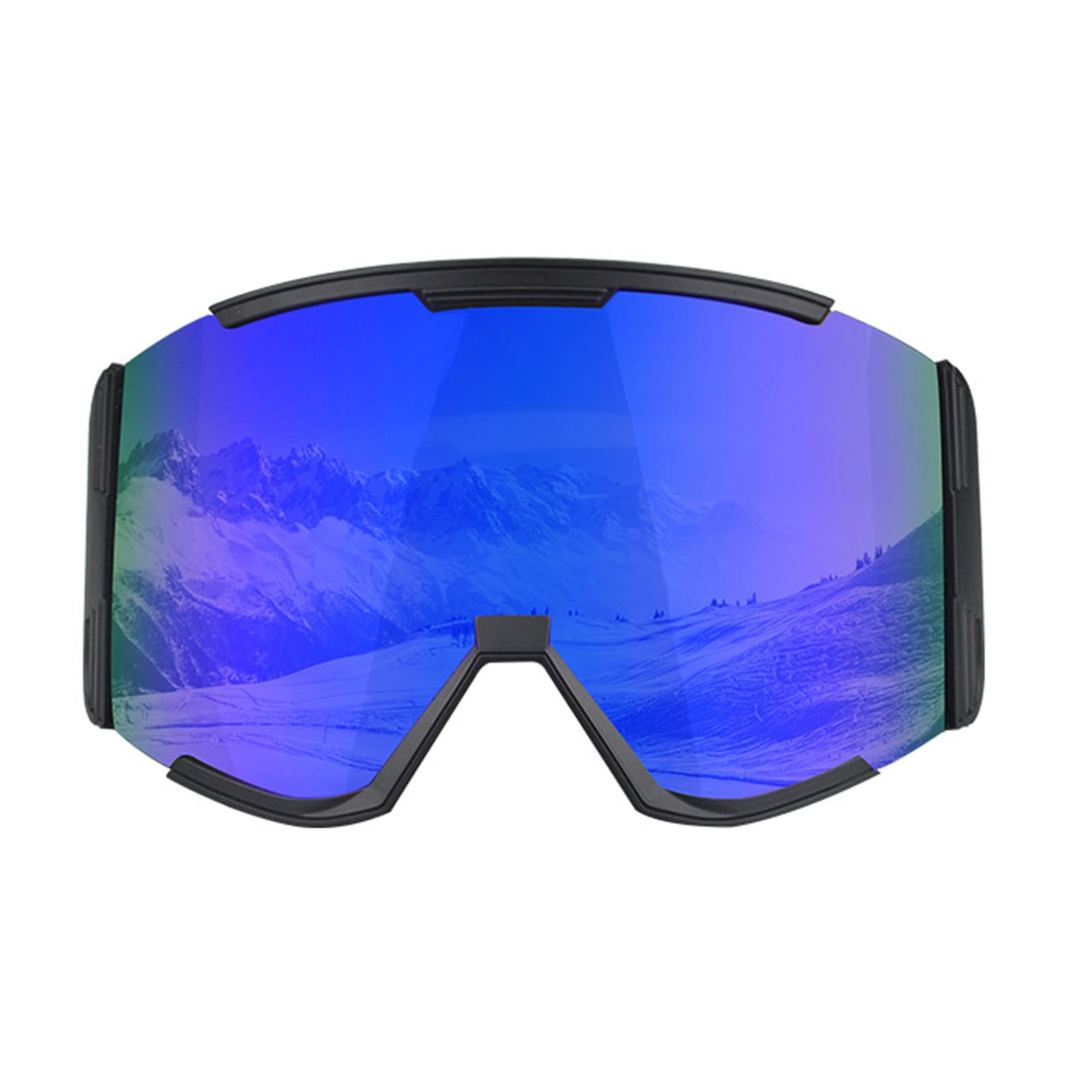 Occhiali protettivi UV Anti Fog Wide Vision Occhiali da sci per uomo donna antigraffio sopra gli occhiali da neve Gliding Eyewear