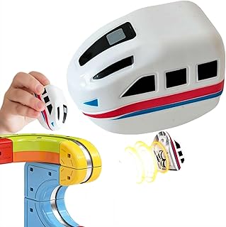 3D Infinity Track, Replacement Magnetic Electric Train Cars for klick Rail, Rechargeable 3D Infinity Track Train Head for Flexible Race Tracks,Cannot Operate Alone, Tracks & Cable Not Included