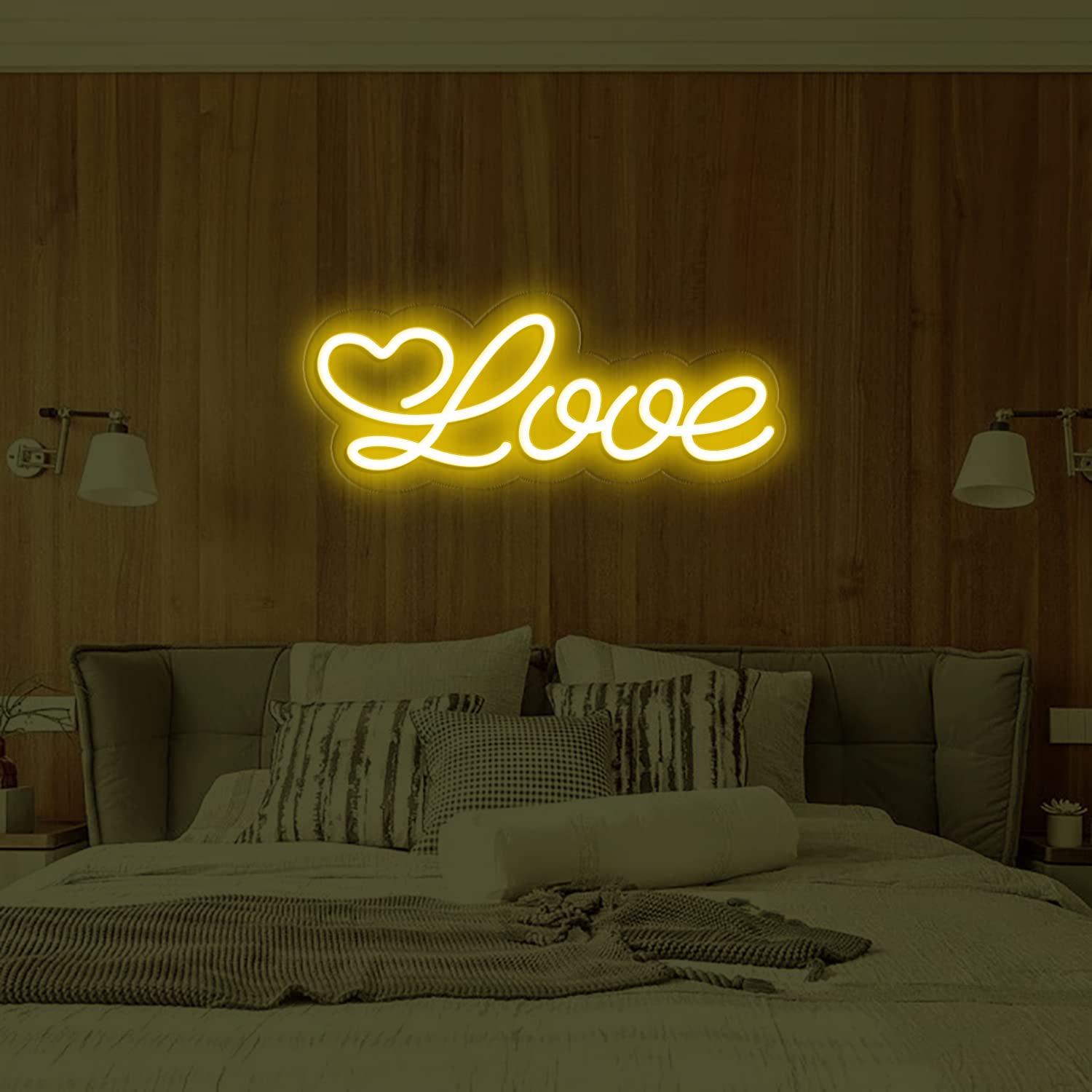 Amazon.co.jp: INSNEnN Love LED ネオンライトサイン 温白色 ラブ