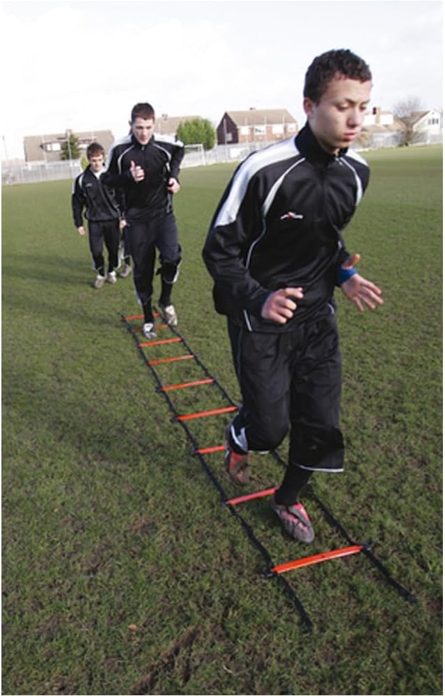 2m Flat Agility Speed Ladder Kit – Football Rugby Footwork Training Drill