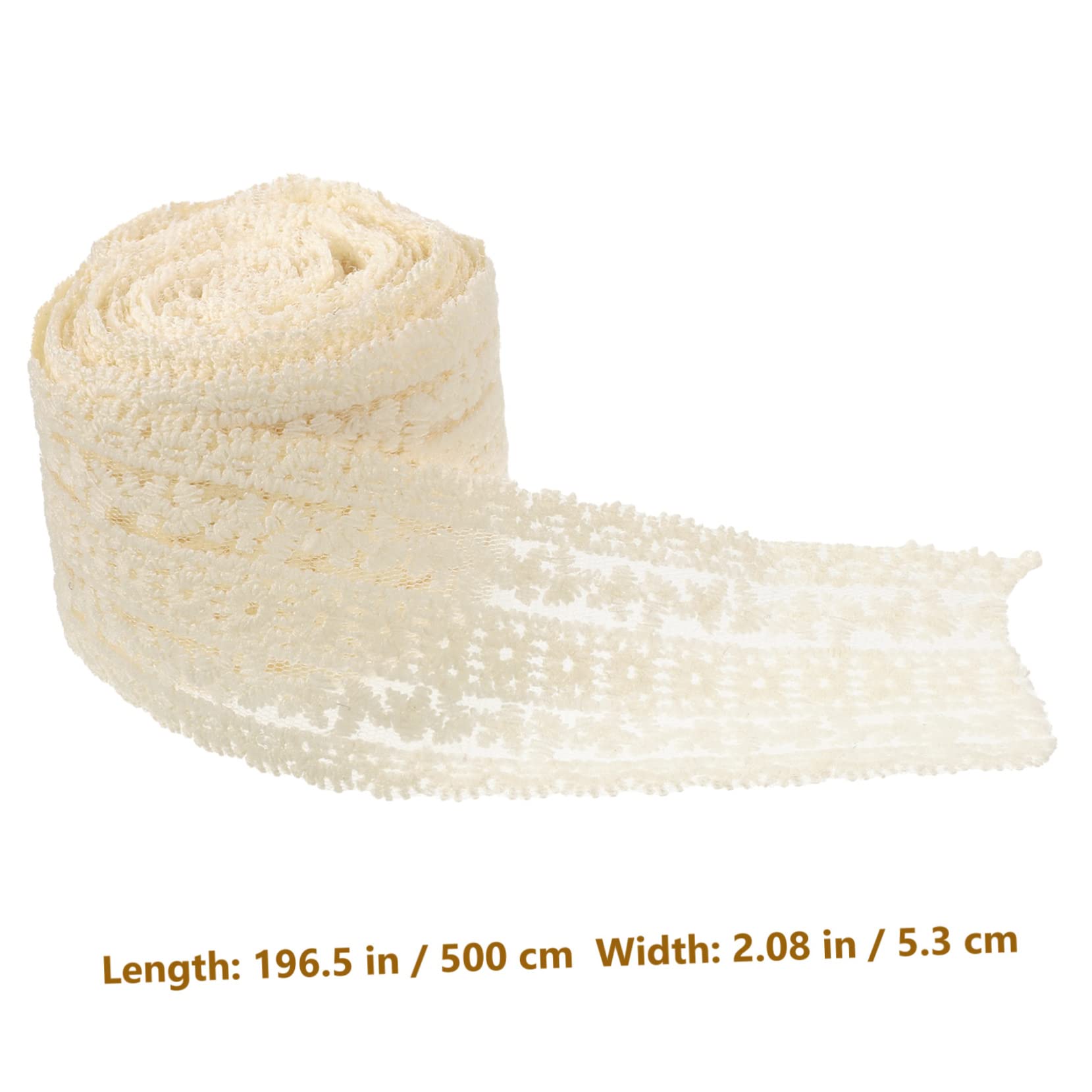 STOBOK 3rollos Ribete De Encaje Decorativo Bordado Para Manualidades Metros Accesorios Para Diademas y Ropa Material Resistente y Elegante Para