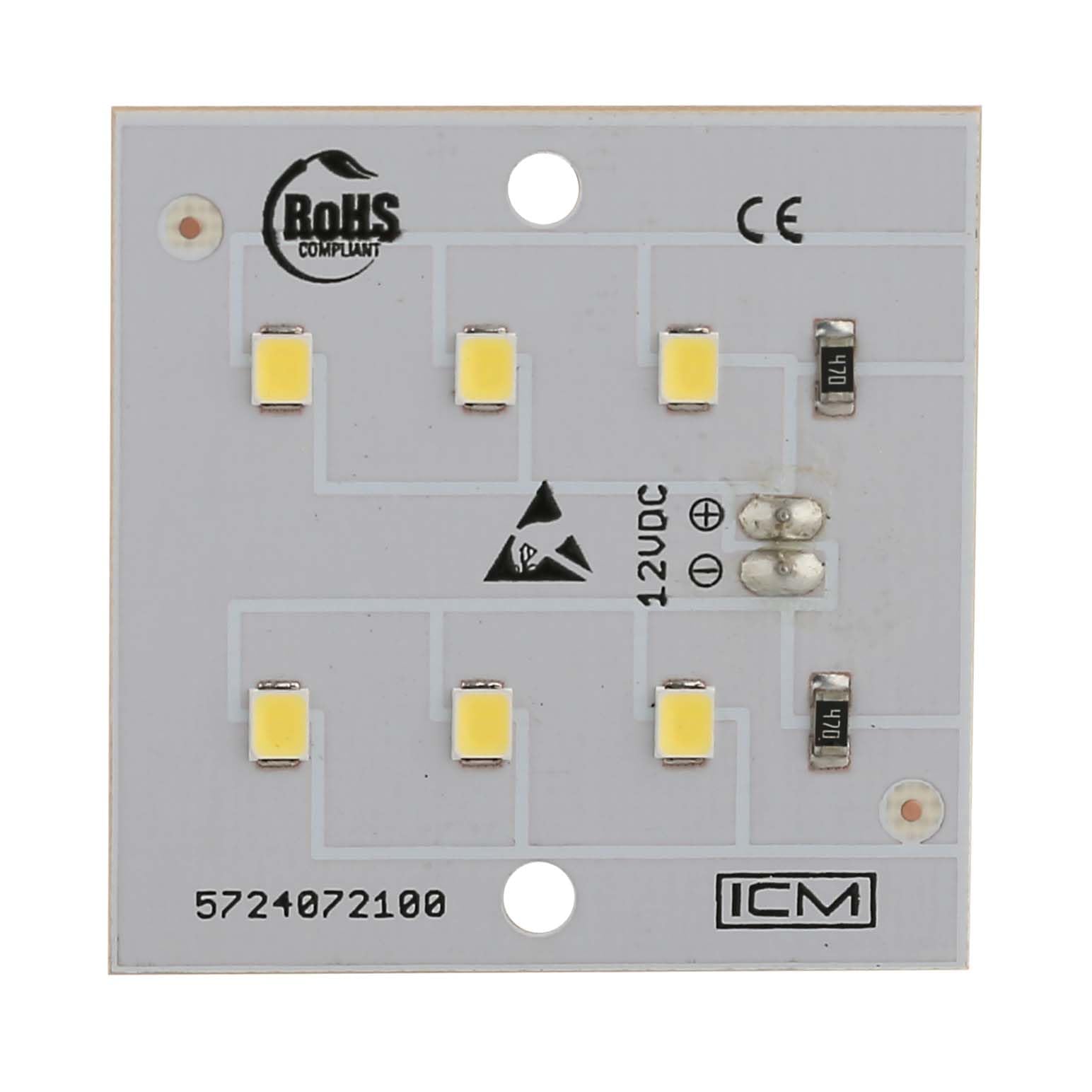 Masterpart White Refrigerator Led Lamp Light Module Board 12V To Fit Beko Fridge Freezers 5724072100, C00865529