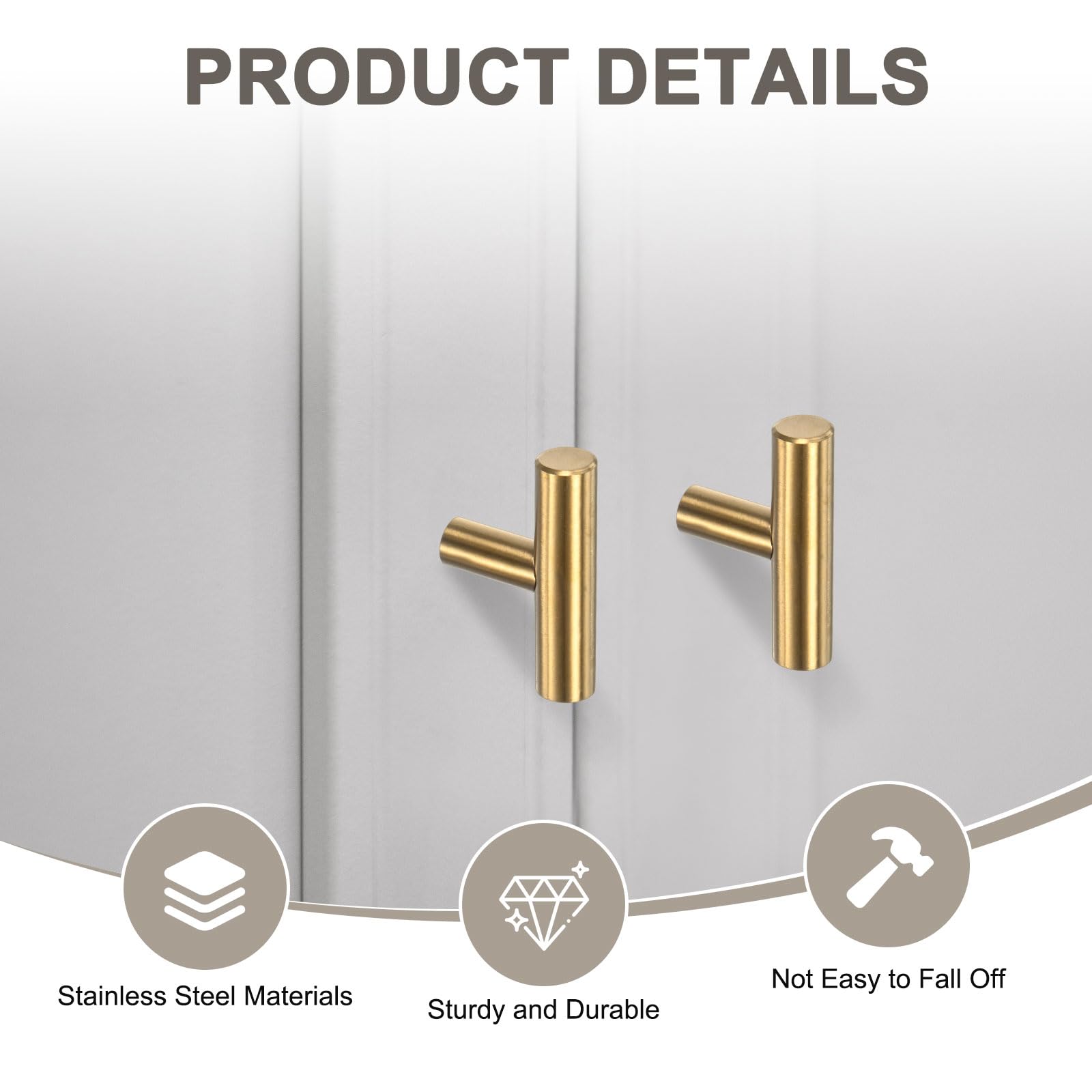 M METERXITY 10-Pack Cabinet Pulls Knobs - Image 2