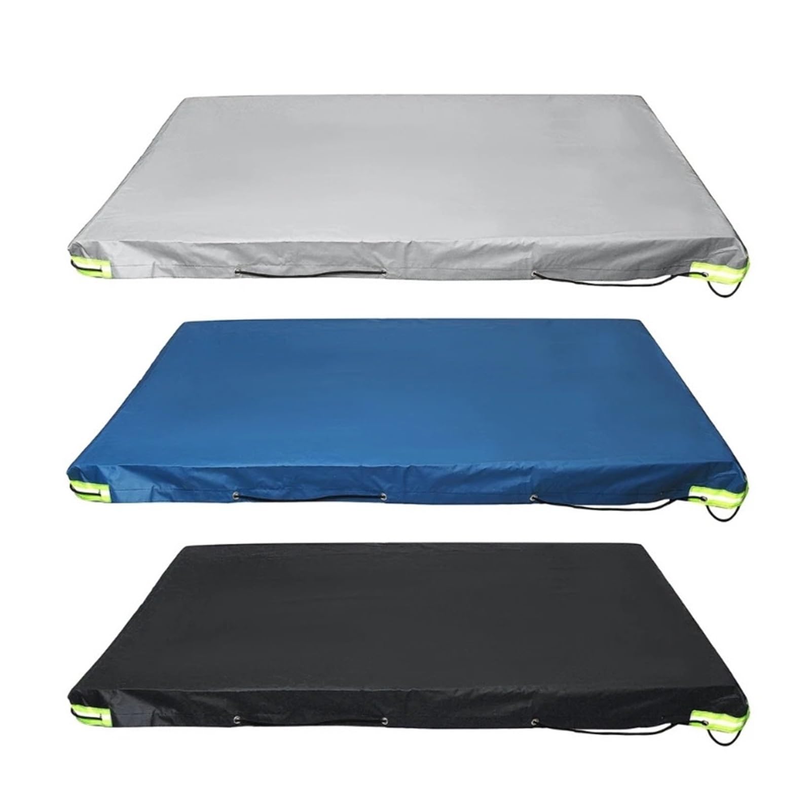 Fundas De Remolque Lona for Remolque Impermeable 208x114x13cm Cubierta for Lona for Remolque Lonas Resistentes Cubierta Anti-UV con Tira Reflectante Remolque Funda(Black)