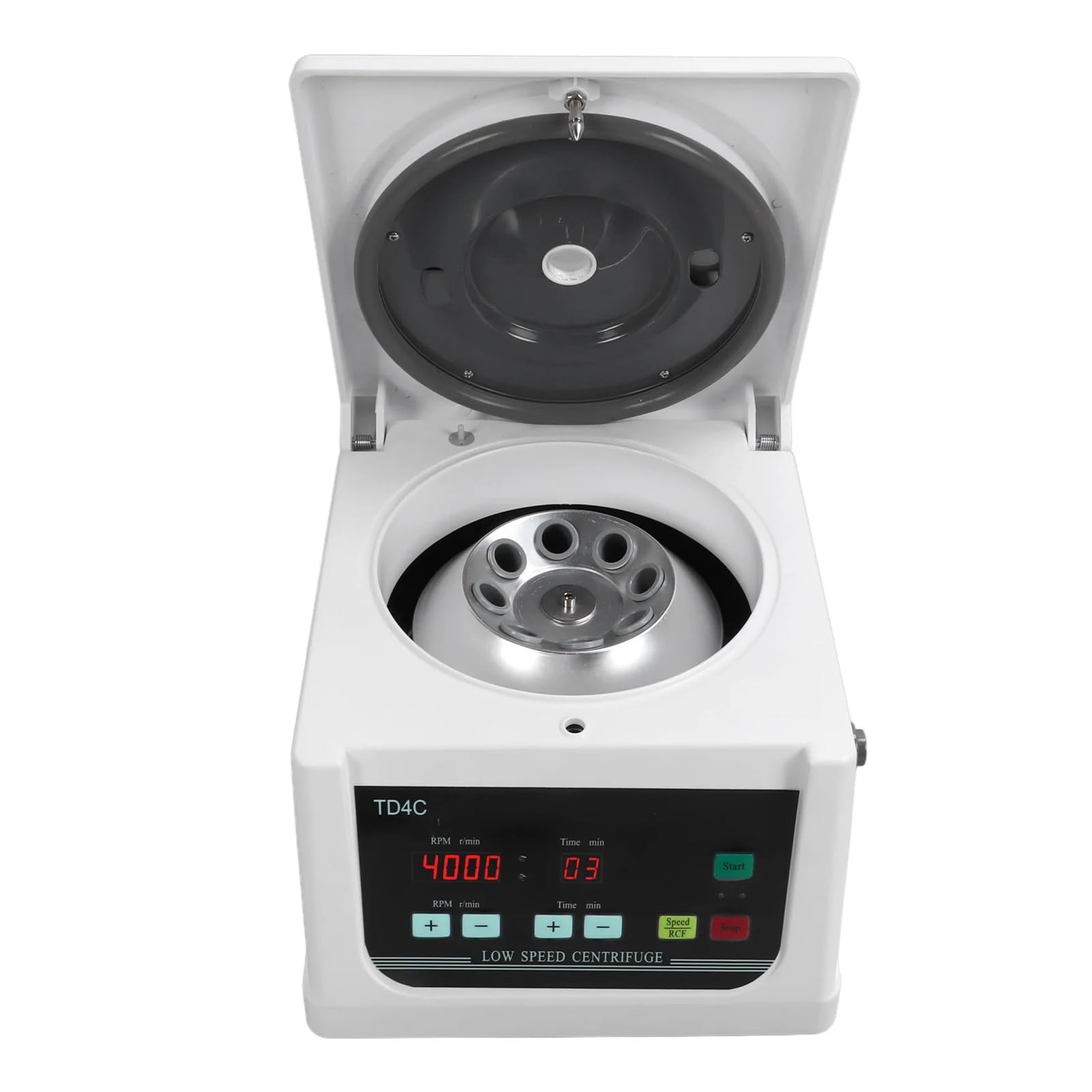 Centrífuga de sobremesa de laboratorio con pantalla LCD, 2200 x g, 4000 r/min, temporizador Control de velocidad