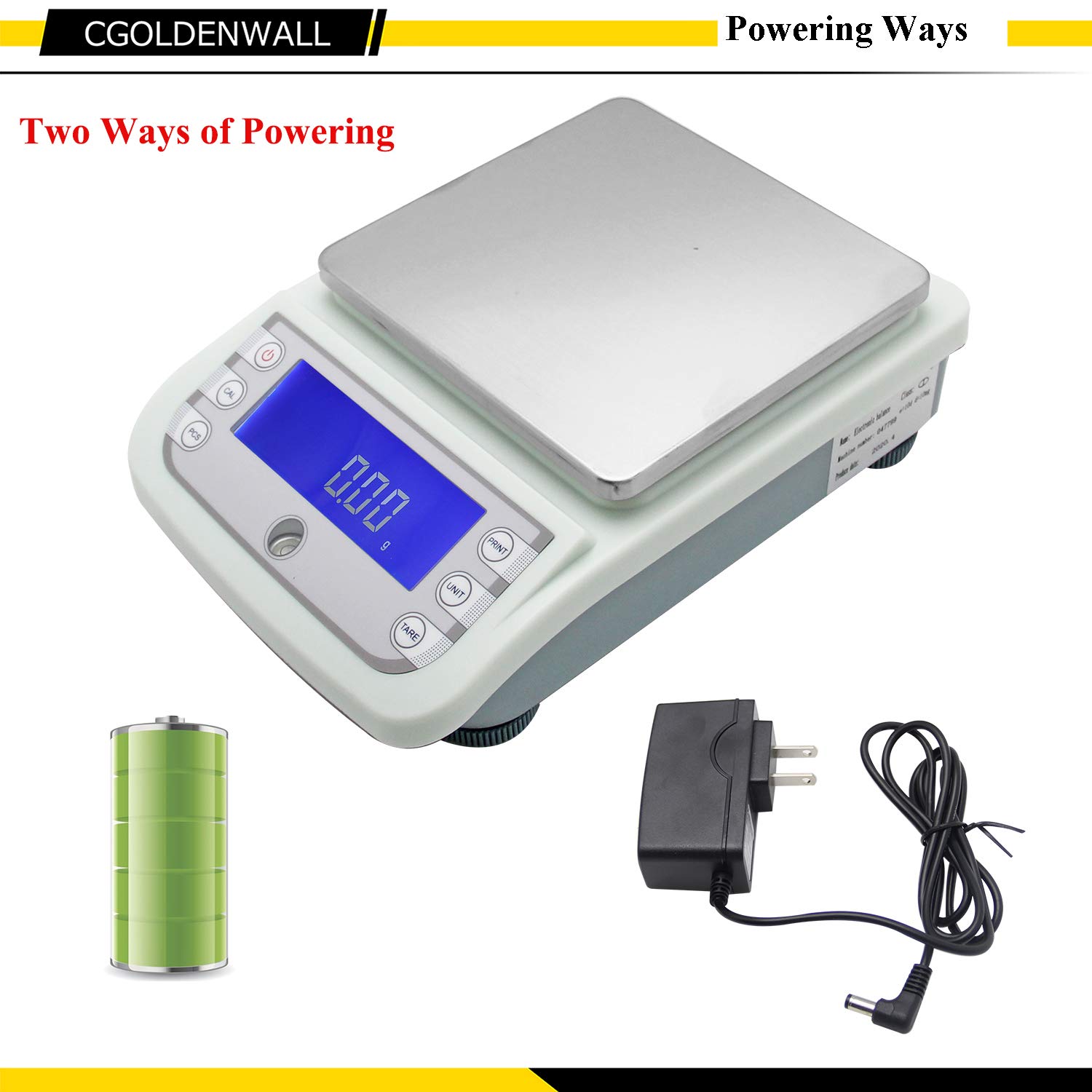 5000g 5kg 0.01g Báscula analítica de Laboratorio Báscula de precisión Digital Contador analítico Calibración automática Báscula Comercial Alta precisión