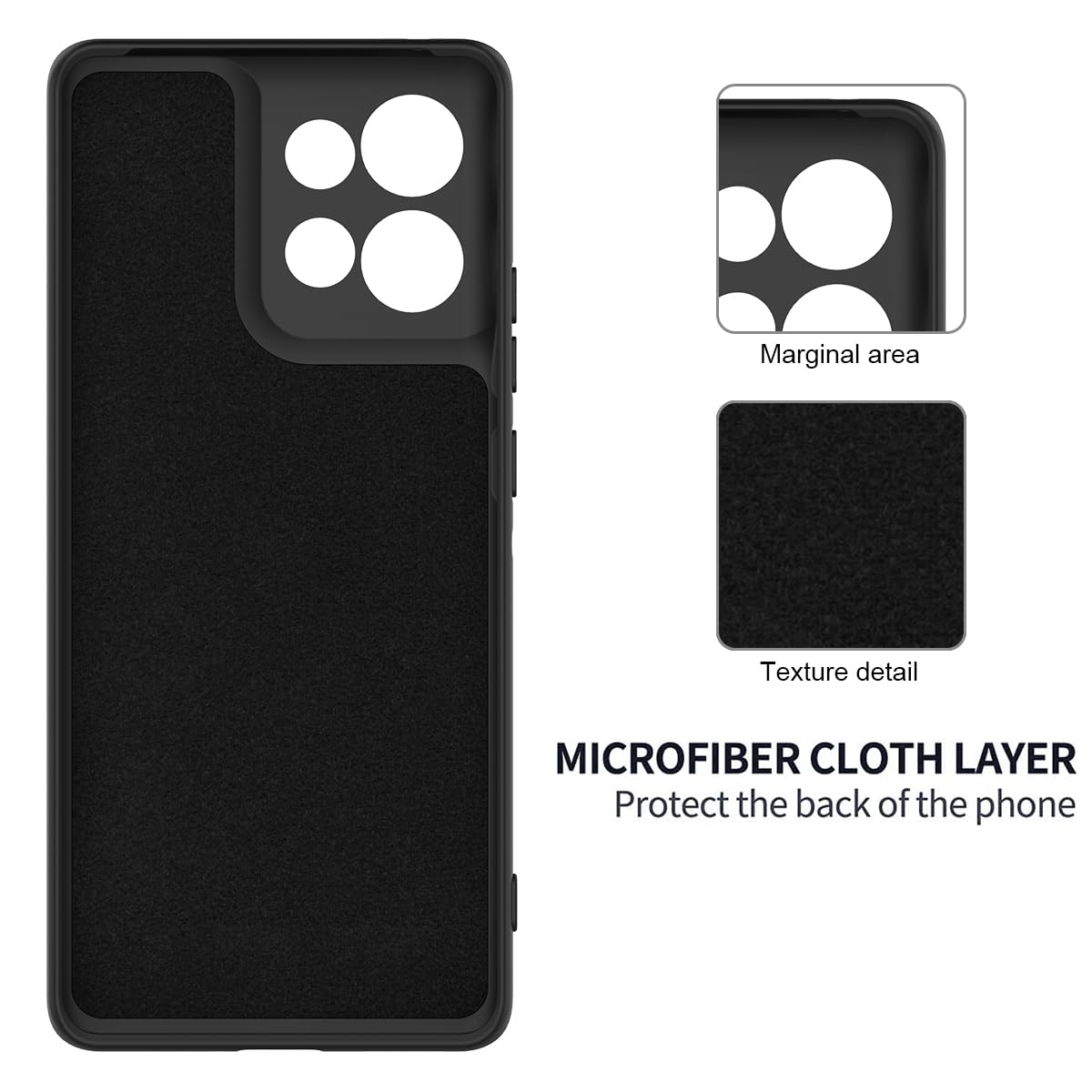 Cover + Pellicola Per Motorola Moto G56 5G – Custodia Gel Trasparente Pixfab, Set Protezione