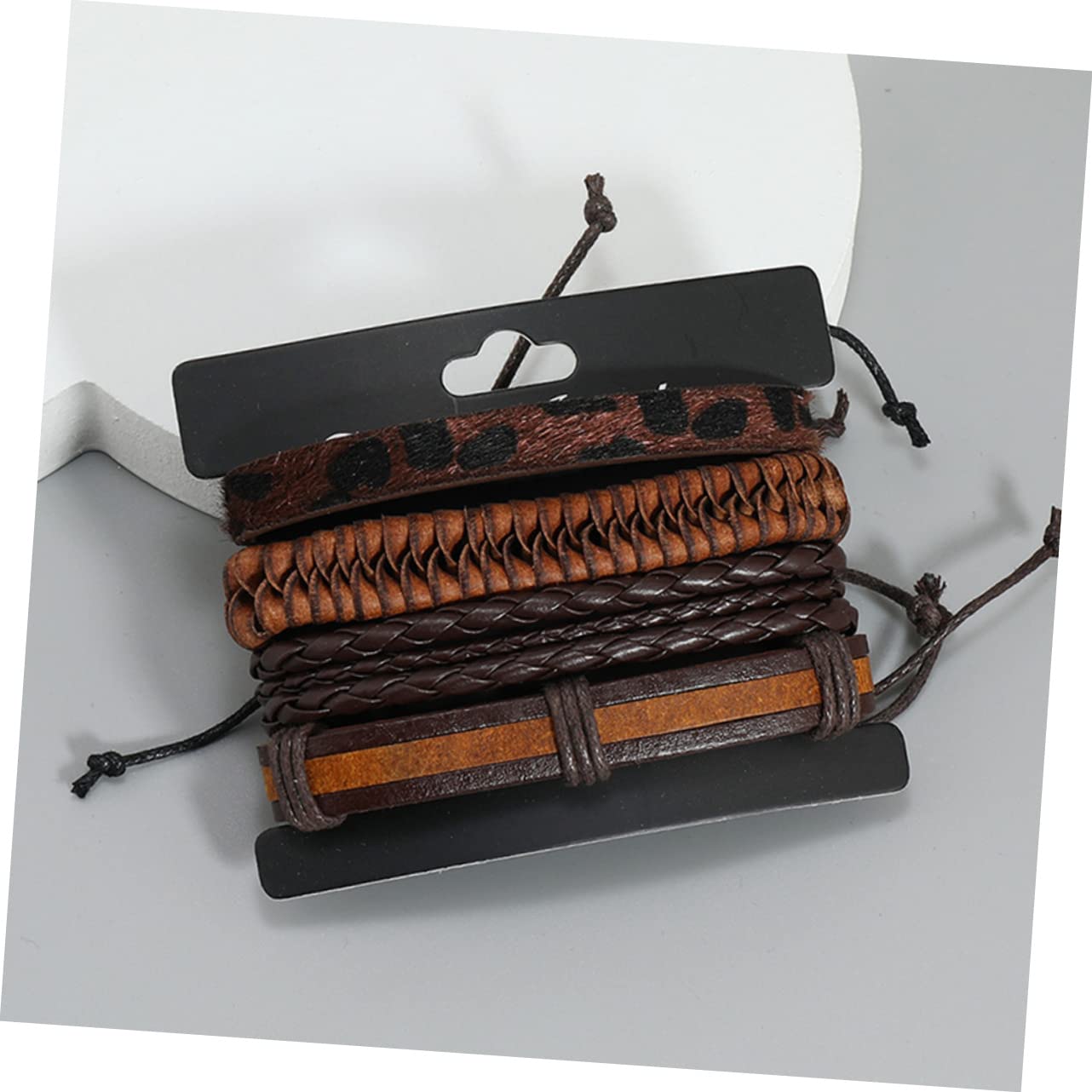 Beavorty 32piezas Brazalete De Cuero Trenzado Ajustable Unisex Para Mujeres y Hombres Joyería Retro De Moda Para Cumpleaños y Días Especiales