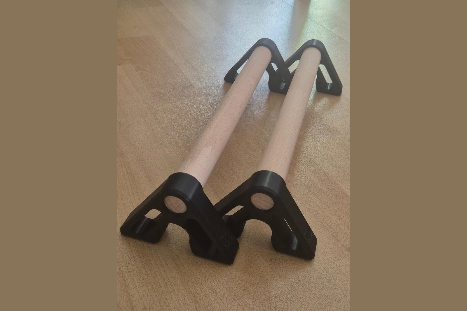 DDD Premium Outdoor Parallettes aus Echtholz