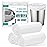Small Trash Bags 4 Gallon - 105 Count 4 Gallon Trash Bag, Unscented Small Garbage Bags Bathroom Trash Bags, White 4 Gal Small Trash Can Liners