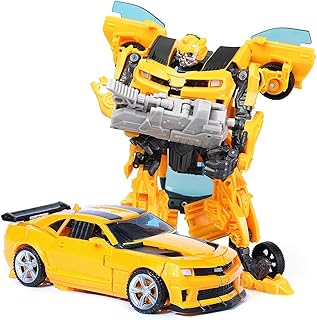 FISAPBXC Transformers Toys Bumblebee Prime Figures 2 in 1 Deformed Car Robot, Transform Action Figure Robot Commander Manual Deformation Model Characters Birthday Gifts Toys For Children