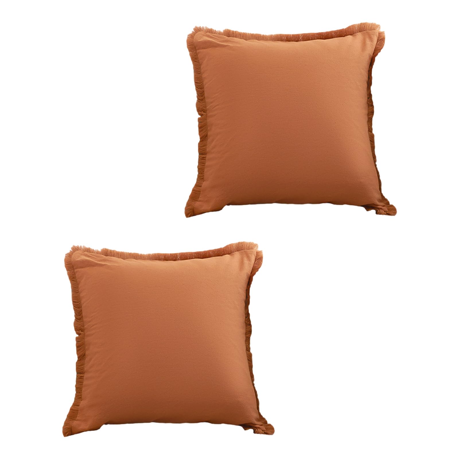 Nucelit Velvets Decorative Cushions Covers Hiddens Zippers Fringed Edges Sofa Bed Pillowcase for Couch Sofa Bedroom Car Velvets Throw Pillow Covers with Tassels