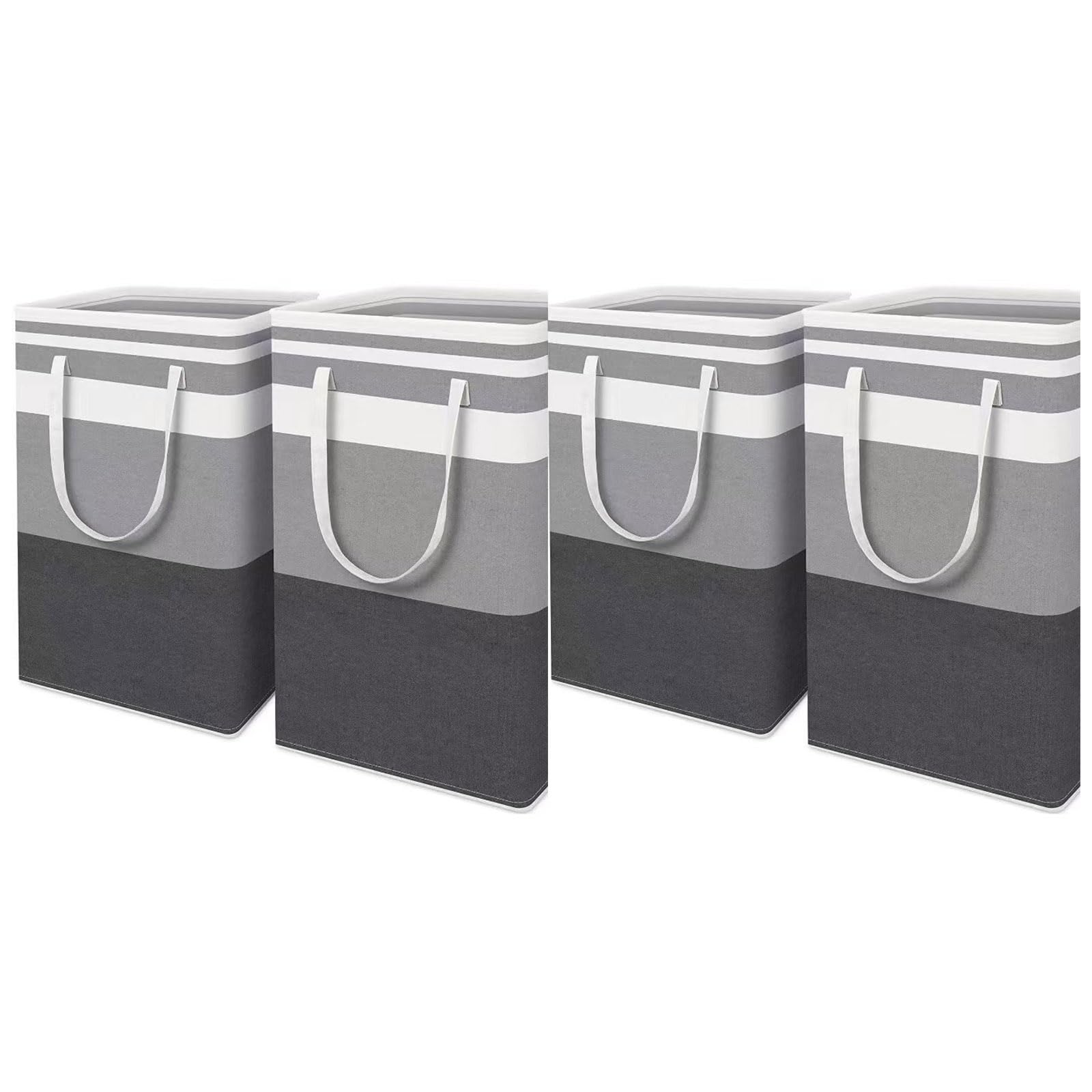 4Pcs Extra Large 75L Fabric Storage Containers Perfect for Arranging Garments Belongings and Various Objects Space Saving Folding Hamper