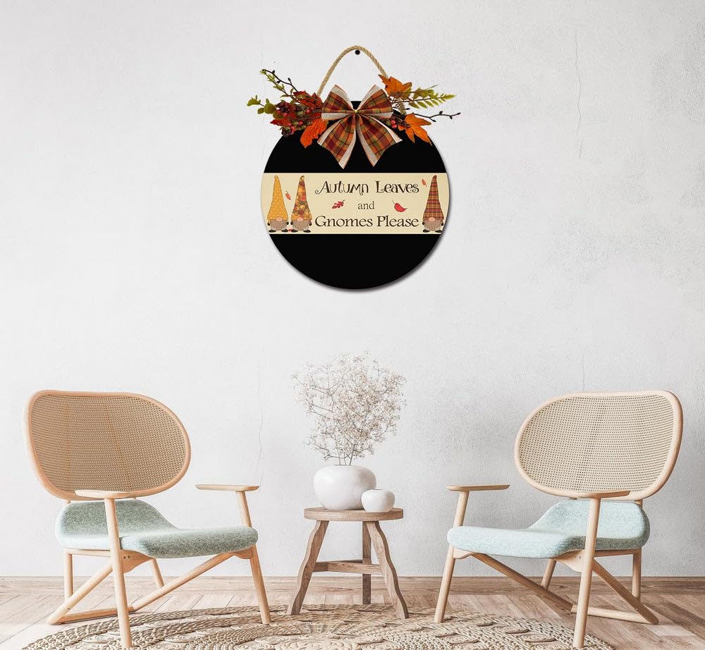 Cartello Decorativo Autunnale In Legno – Targa 'Fall' Con Corda, 30x15 Cm, Rustico Per Porta O Parete, Decorazione Stagionale Per Casa - 2