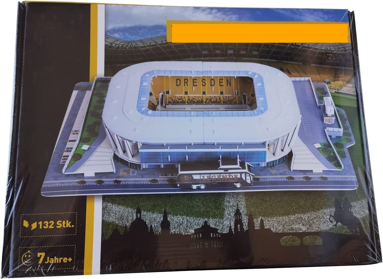 3D-Puzzle DIY Gebäude Spielzeug Modell Stadion Replik Fußballplatz for Kinder und Erwachsene