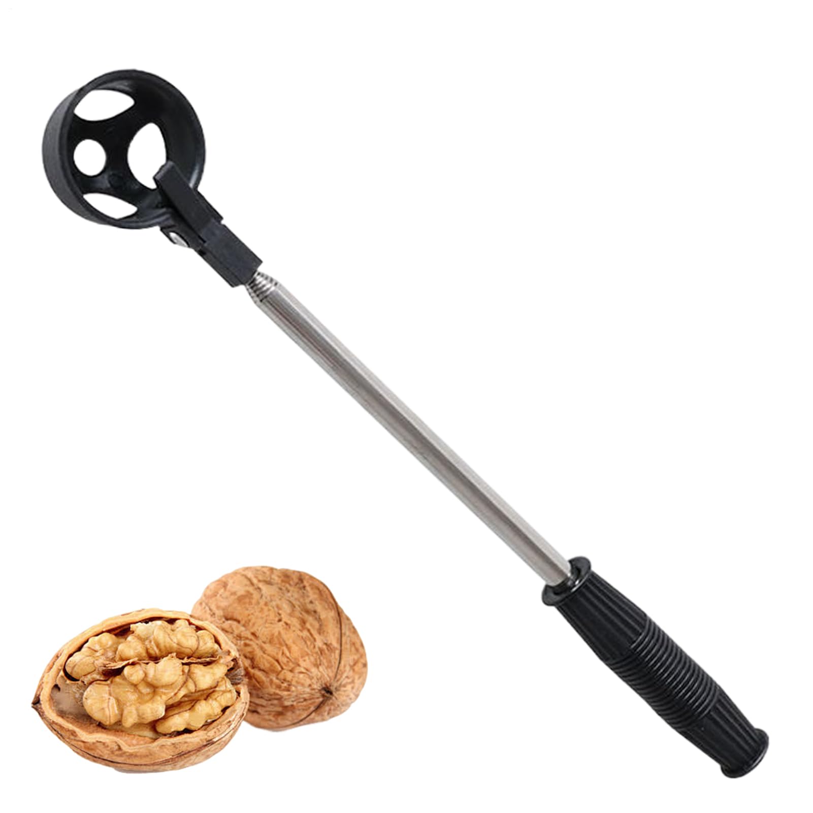 Pinzas para huevos – Recogedor extensible para huevos y nueces – Acero inoxidable para jardín, patio, gallinero, cocina